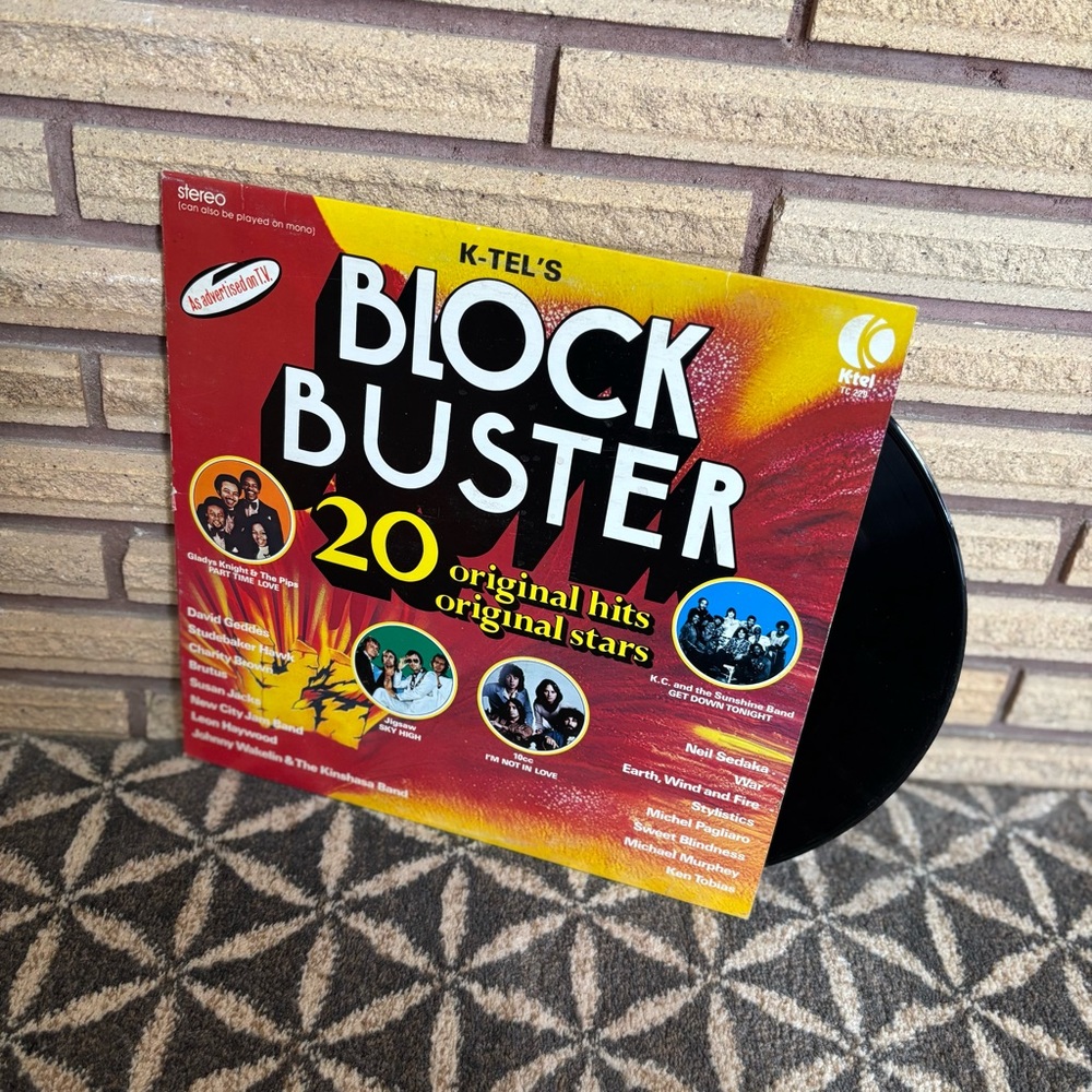 70's K-Tel "Block Buster" Record - 70's K-Tel Album - 70's Compilation Album